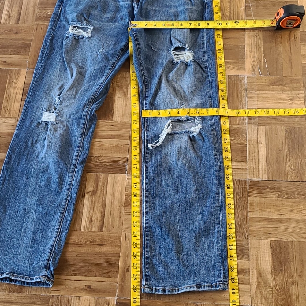 AEROPOSTALE 33x29 STRAIGHT DISTROYED DISTRESSED FADED STRETCH 2018 MENS JEANS